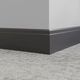 Millwork Wall Finishing System - MW 40 X62 Ledge 6" #40 Black - Wall Base 8' (Pack of 5)