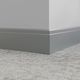 Millwork Wall Finishing System - MW 28 X62 Ledge 6" #28 Medium Grey - Wall Base 8' (Pack of 5)