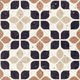 Floor Tiles Frammenti Terracotta Fiore Natural 8" x 8"