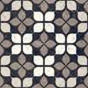 Floor Tiles Frammenti Nero Fiore Natural 8" x 8"