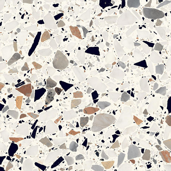 Floor Tiles Frammenti Bianco Macro Natural 8" x 8"