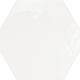 Tuiles plancher Hexatile Brillo Blanco Poli 7" x 8" (10.76 pi²/boîte)