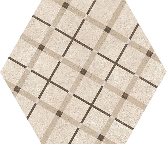 Tuiles plancher Hexatile Cement Geo Sand Mat 7" x 8" (7.69 pi²/boîte)