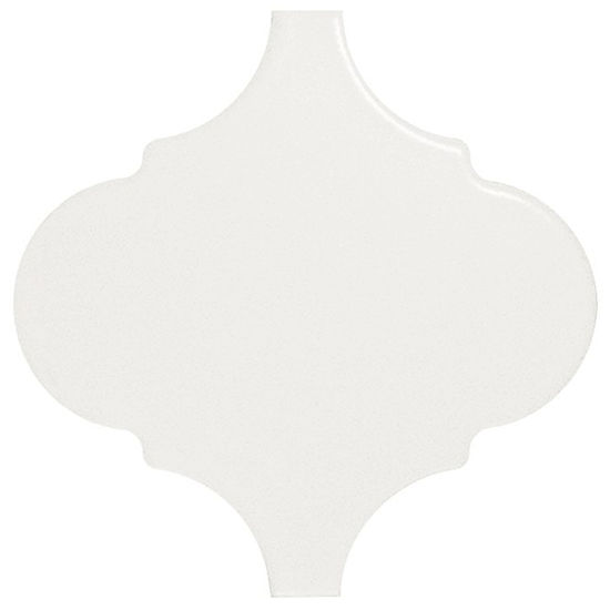 Tuiles murales Scale Alhambra White Mat 5" x 5"