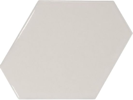 Wall Tiles Scale Benzene Light Grey Glossy 4-1/2" x 5"