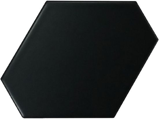 Wall Tiles Scale Benzene Black Matte 4-1/2" x 5"