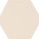 Wall Tiles Scale Hexagon Cream Polished 4" x 5"