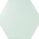 Wall Tiles Scale Hexagon Mint Polished 4" x 5"