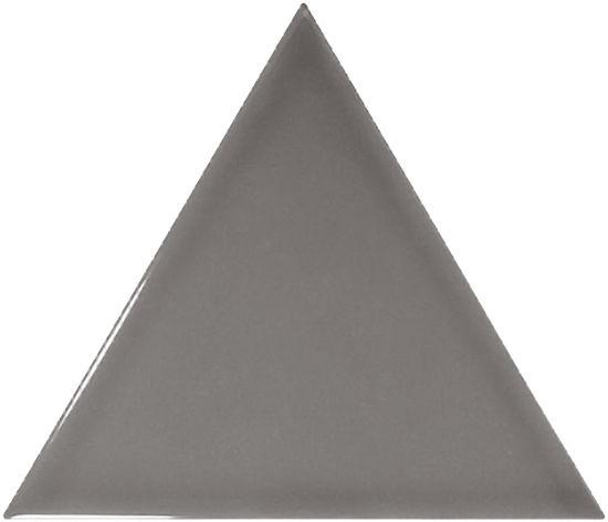 Wall Tiles Scale Triangolo Dark Grey Glossy 4-1/2" x 5"