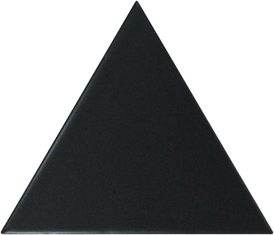 Wall Tiles Scale Triangolo Black Matte 4-1/2" x 5"