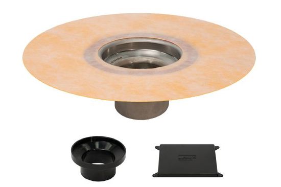 KERDI-DRAIN-F Flange Kit Stainless Steel (V2) with No-Hub Outlet of 2"