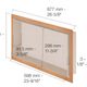 DESIGN-NICHE Shower Niche Aluminum White Matte 12" x 24"