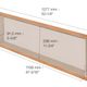 DESIGN-NICHE Shower Niche Aluminum Ivory 12" x 48"