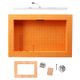 KERDI-BOARD-SNLT Shower Niche Kit with Frame and Warm White LED 20" x 12"