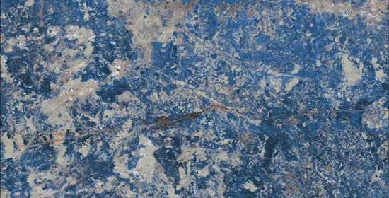 Tuiles plancher Bijoux Sodalite Bleu Lustré 24" x 47"