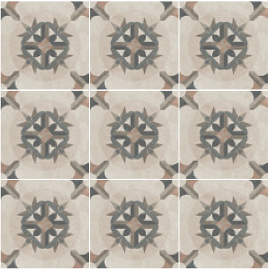 Floor Tiles Patchwork Classic 02 Matte 8" x 8"