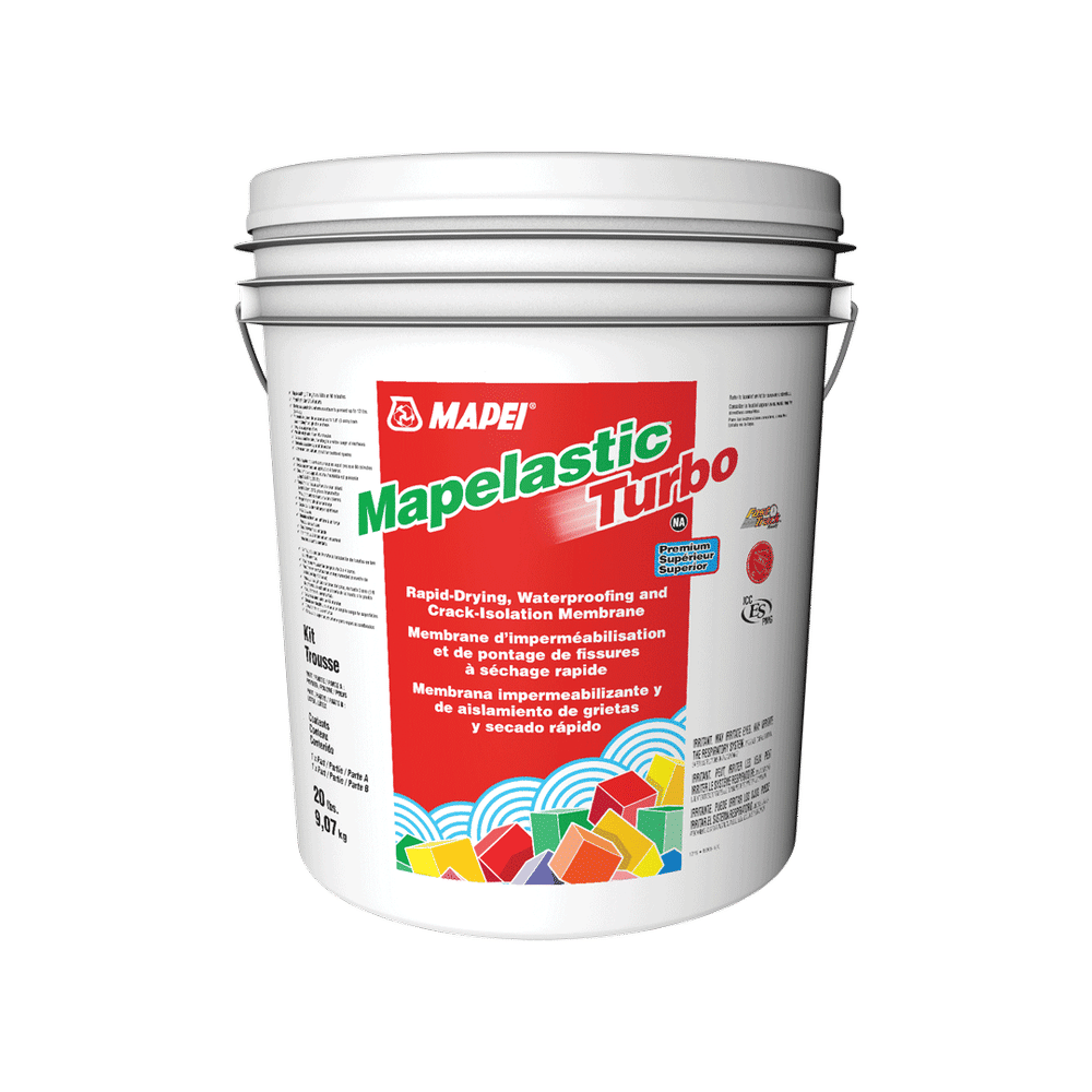 Mapei Mapelastic Turbo Liquid Waterproofing Membrane Kit 20 lb