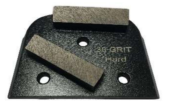 Diamond Grinding Blade SlideMAG Grit 16 Grey with Double Rectangle and Hard Bond