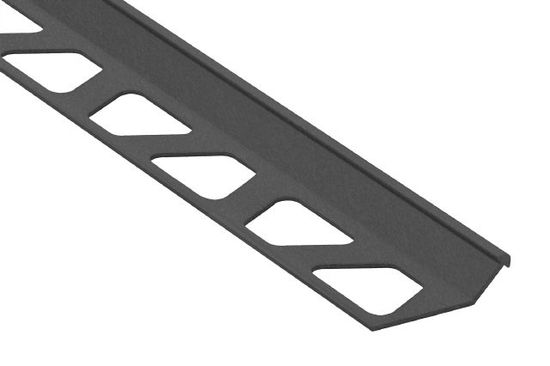 FINEC Profilé de finition et de protection des rebords aluminium anthracite clair 9/32" (7 mm) x 8' 2-1/2"