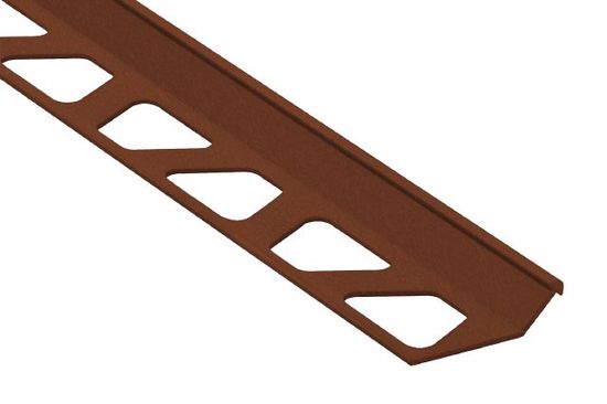 FINEC Profilé de finition et de protection des rebords aluminium brun rustique 9/32" (7 mm) x 8' 2-1/2"