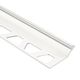 FINEC-SQ Finishing and Edge Protection Profile Aluminum Matte White 7/16" (11 mm) x 8' 2-1/2"