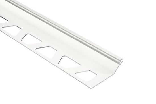 FINEC-SQ Profilé de finition et de protection des rebords aluminium blanc mat 7/16" (11 mm) x 8' 2-1/2"