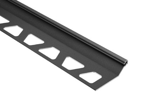 FINEC-SQ Finishing and Edge Protection Profile Aluminum Dark Anthracite 7/16" (11 mm) x 8' 2-1/2"
