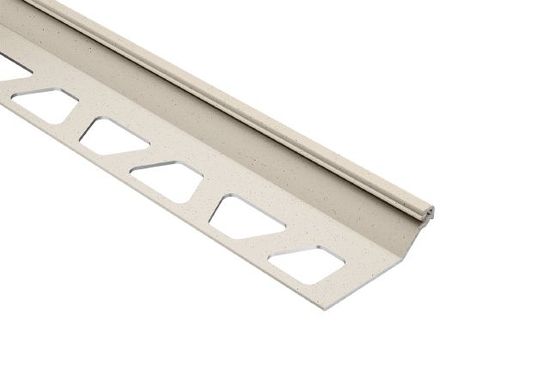 FINEC-SQ Profilé de finition et de protection des rebords aluminium ivoire 7/16" (11 mm) x 8' 2-1/2"