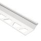FINEC-SQ Finishing and Edge Protection Profile Aluminum Matte White 1/2" (12.5 mm) x 8' 2-1/2"