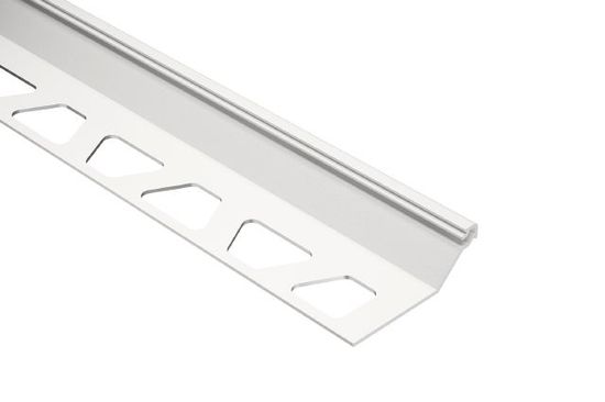 FINEC-SQ Finishing and Edge Protection Profile Aluminum Matte White 1/2" (12.5 mm) x 8' 2-1/2"