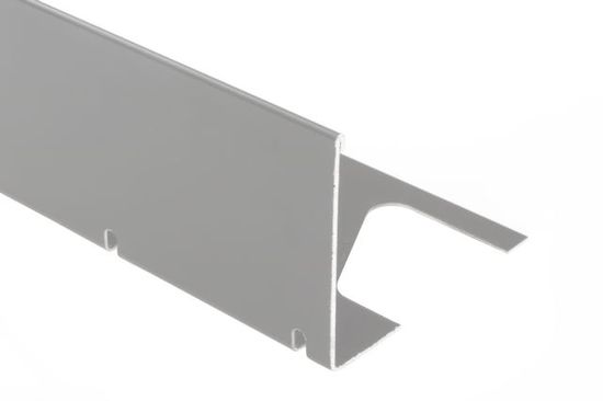 BARA-RWL Profilé radius de bordure de balcon aluminium gris classique 2-3/16" (55 mm) x 8' 2-1/2"