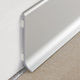 Wall Base Skirting 60 with Adhesive Anodized Aluminum Silver - 2-3/8" (60 mm) x 3/8" x 6' 6-3/4"