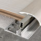 Profilé de raccord Zero Curve en aluminium argent anodisé 14/15 mm