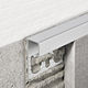 Tile Edge Trim Profile Projolly Square Anodized Aluminium Silver 8 mm