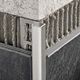 Moulure décorative pour bordure de céramique Projolly Square acier inoxydable poli avec film protecteur 10 mm