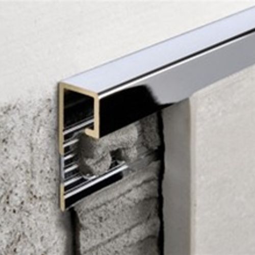 Progress Profiles - Projolly Square Chrome Brass 12.5 mm | FloorBox