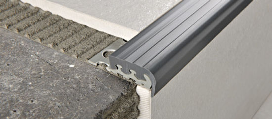 Step Cover Profile Prostep Anodized Aluminium Silver 10.2 mm