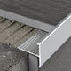 Profile for stair Protermstep All Anodized Aluminium Silver 10 mm