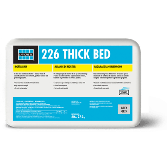 Thick Bed Mortar 226 - to mix with 3701 - Grey 60 lb