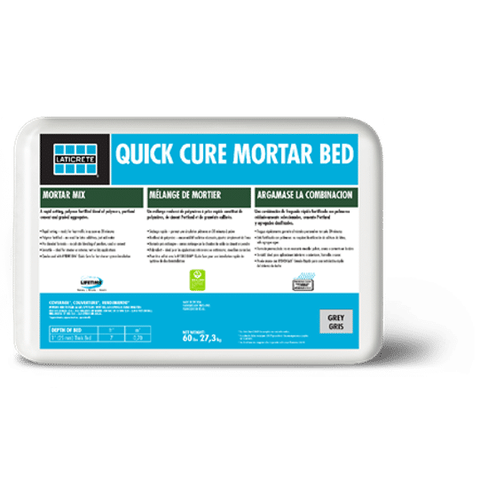 Quick Cure Mortar Bed Grey 60 lb