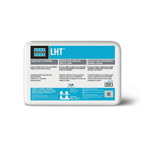 Laticrete - LHT Mortier pour tuiles grands formats gris 50 lb - 0230 ...