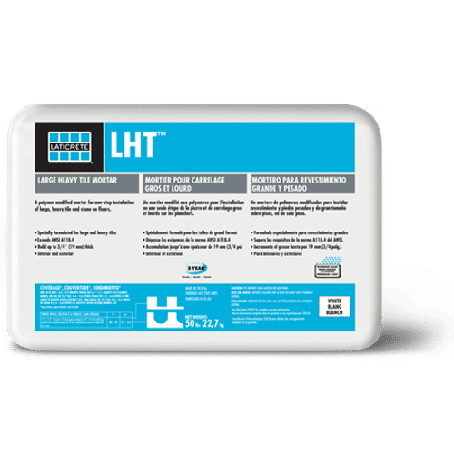Laticrete - LHT Large Tile Mortar White 50 lb - 0230-0050-22 | FloorBox