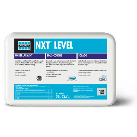 NXT Level Floor Underlayment Leveler Grey 50 lb