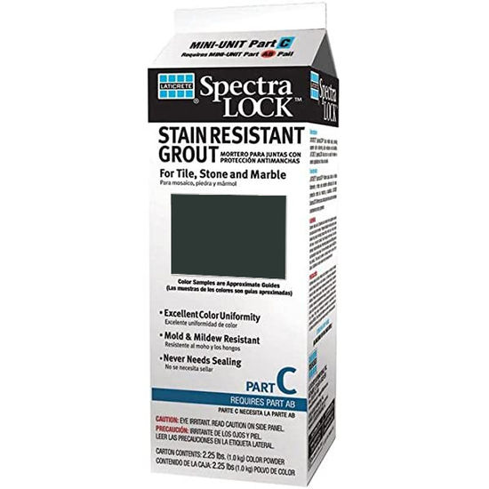 Spectralock Pro Premium Grout Part C Colored Powder #22 Midnight Black 2 lb