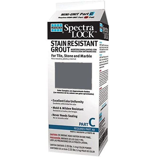 Spectralock Pro Premium Grout Part C Colored Powder #60 Dusty Grey 2 lb