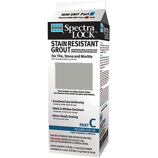 Spectralock Pro Premium Grout Part C Colored Powder #78 Sterling Silver 2 lb