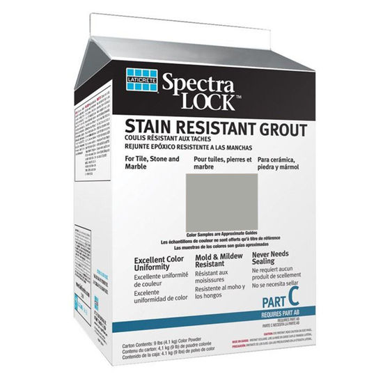 Spectralock Pro Premium Grout Part C Colored Powder #78 Sterling Silver 9 lb