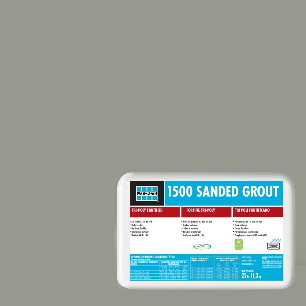 Laticrete 1500 Sanded Grout #24 Natural Grey 25 lb (1524-0025-2) | FloorBox