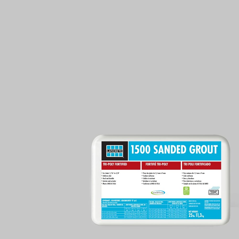 Laticrete 1500 Sanded Grout 89 Smoke Grey 25 lb (158900252) FloorBox