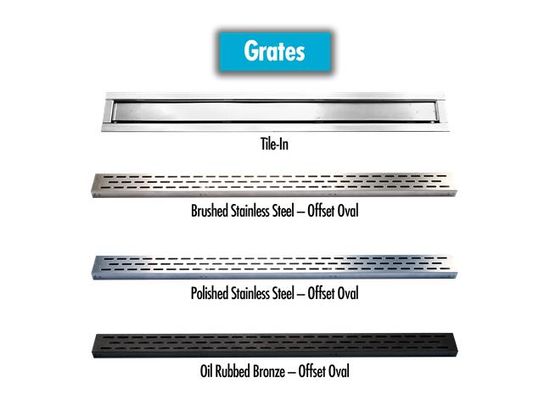 Hydro Ban Linear Grate Offset Oval Oil Rubbed Bronze 36"